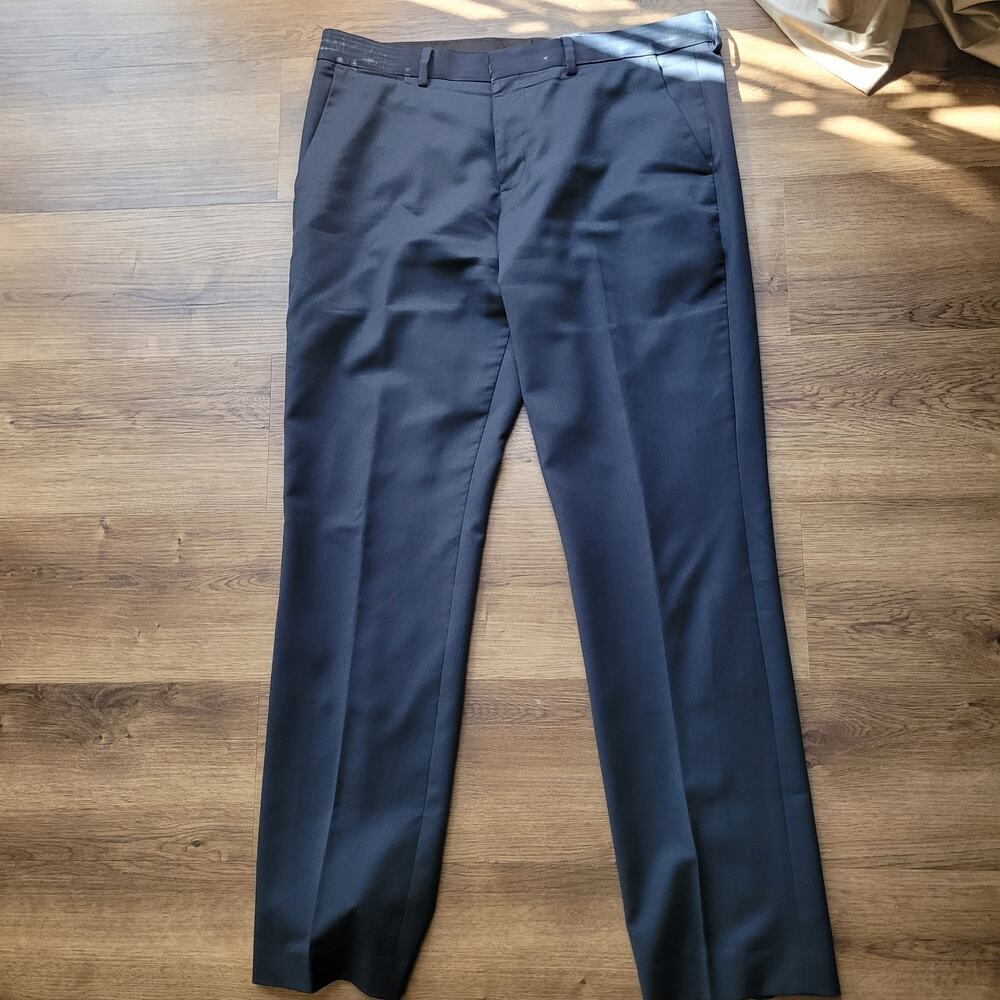Express Photographer wool navy pants 34 x 32 vguc